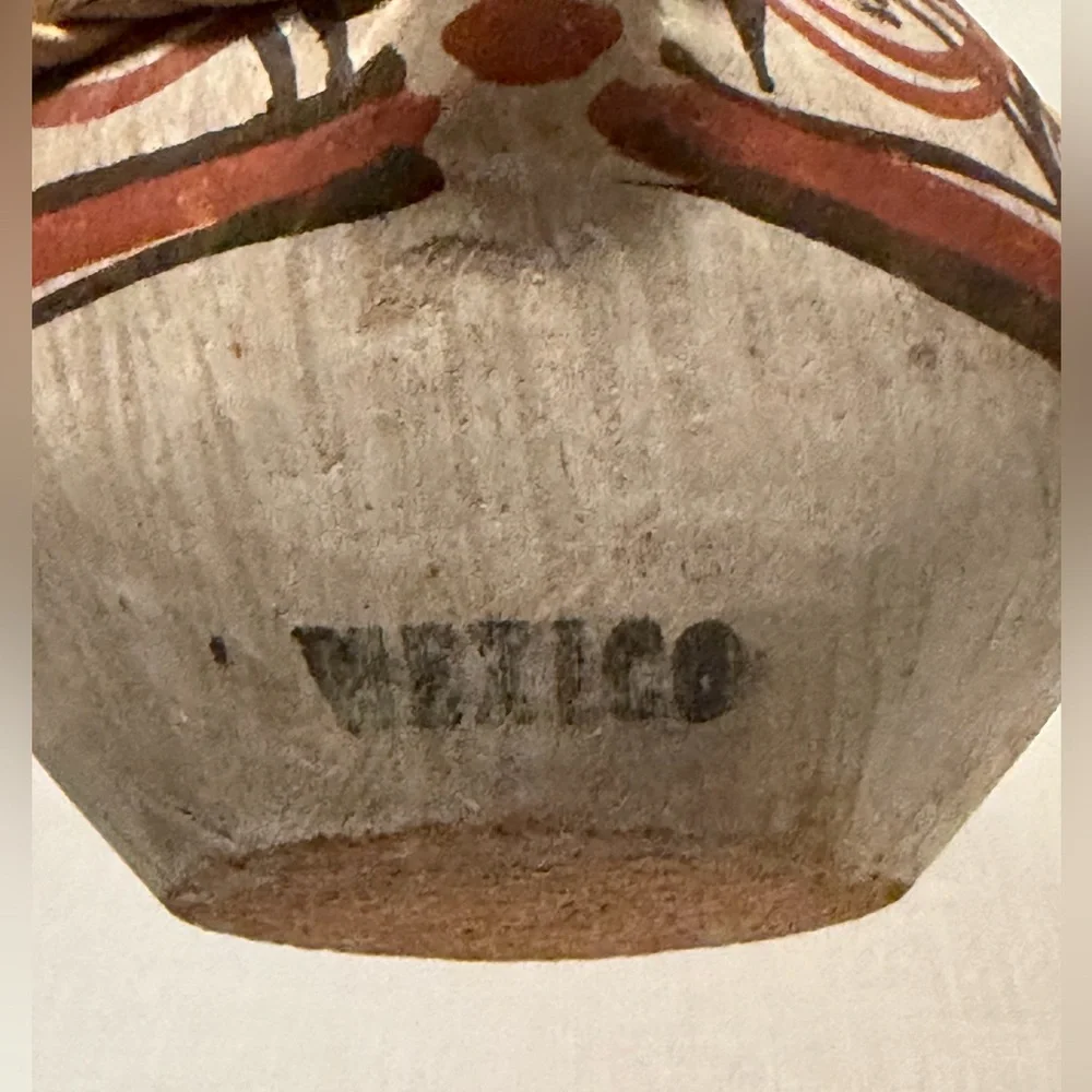 Vintage Handcrafted Mexican Clay Pottery  Vase
